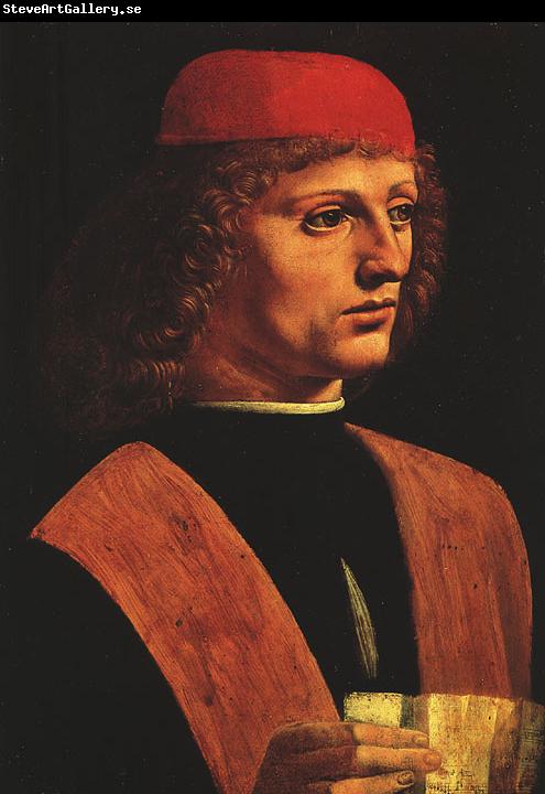  Leonardo  Da Vinci Portrait of a Musician